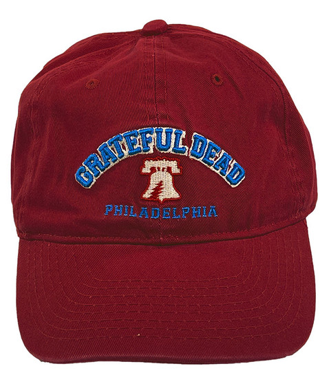 Grateful Dead Philly 94 Red Hat Liquid Blue