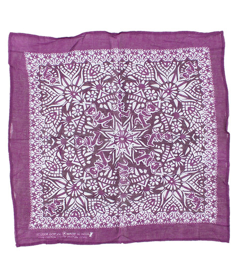 Grateful Dead Mandala Purple Bandana Purple