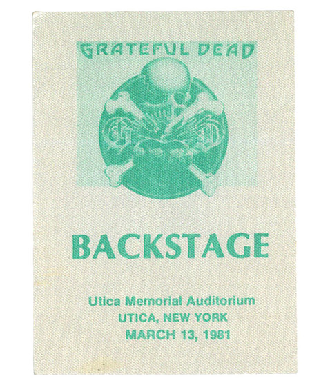 The Vault Grateful Dead 1981 03-13 Backstage Pass Liquid Blue