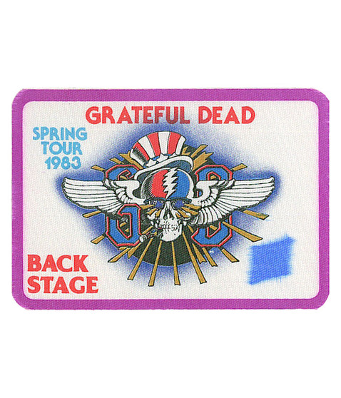 The Vault Grateful Dead 1983 Spring Tour Purple Backstage Pass Liquid Blue