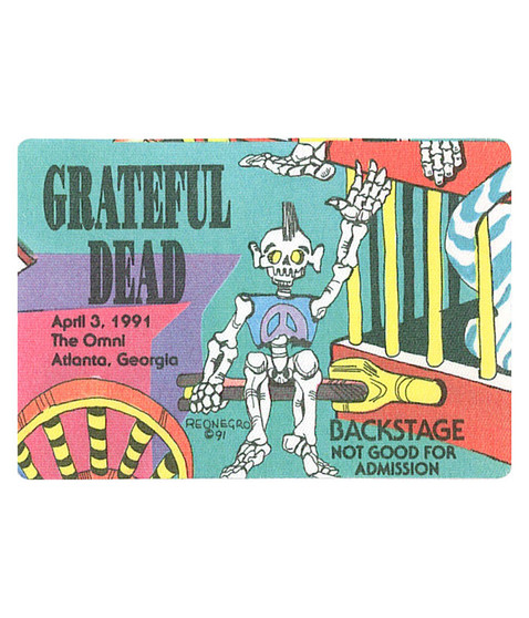 The Vault Grateful Dead 1991 04-03 Backstage Pass Liquid Blue