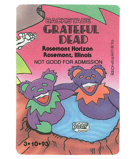 The Vault Grateful Dead 1993 03-10 Backstage Pass Liquid Blue