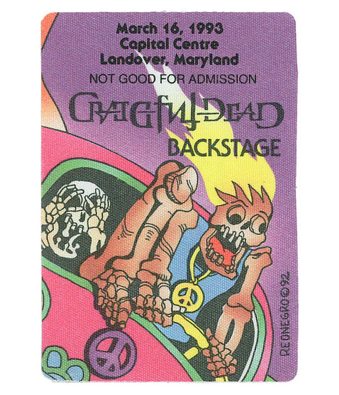 The Vault Grateful Dead 1993 03-16 Backstage Pass Liquid Blue