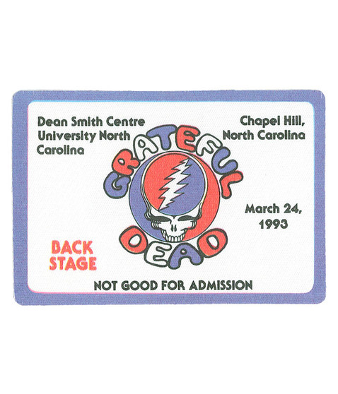 The Vault Grateful Dead 1993 03-24 Backstage Pass Liquid Blue