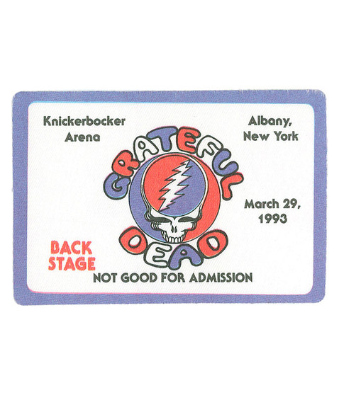 The Vault Grateful Dead 1993 03-29 Backstage Pass Liquid Blue