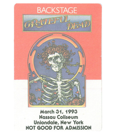 The Vault Grateful Dead 1993 03-31 Backstage Pass Liquid Blue