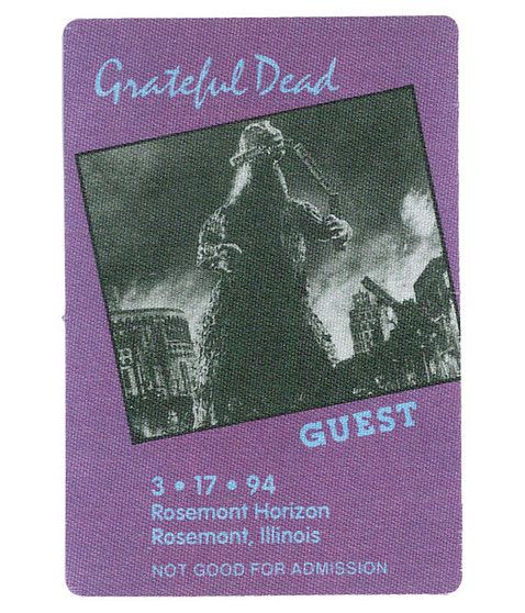 The Vault Grateful Dead 1994 03-17 Backstage Pass Liquid Blue