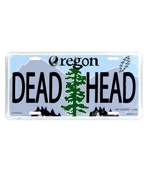 Grateful Dead GD Oregon License Plate