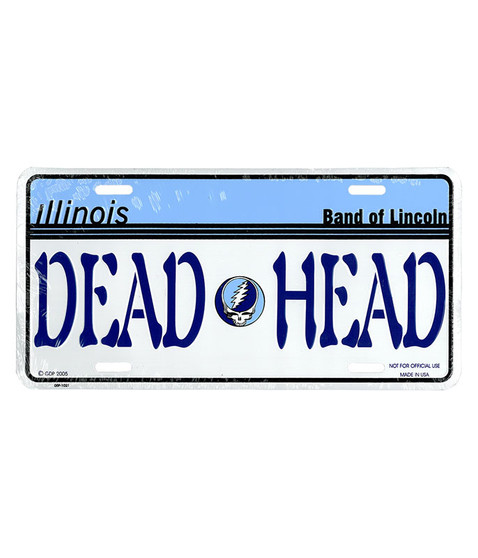 Grateful Dead GD Illinois License Plate