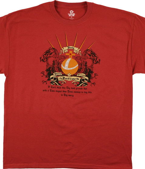 Monty Python Antioch Red T-Shirt Tee Liquid Blue