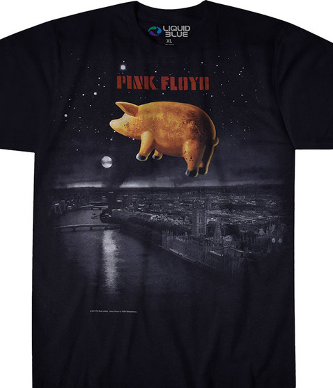 Pigs Over London Black T-Shirt
