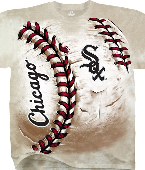 MLB Chicago White Sox Hardball Tie-Dye T-Shirt Tee Liquid Blue