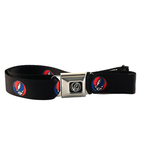 Grateful Dead SYF Logo Seatbelt Belt Black