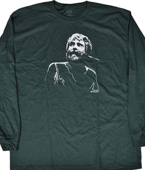 Grateful Dead GD Brent Mydland Green Long Sleeve T-Shirt Tee .