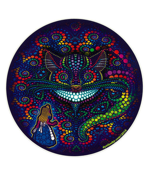 Light Fantasy Alice & Cheshire Sticker