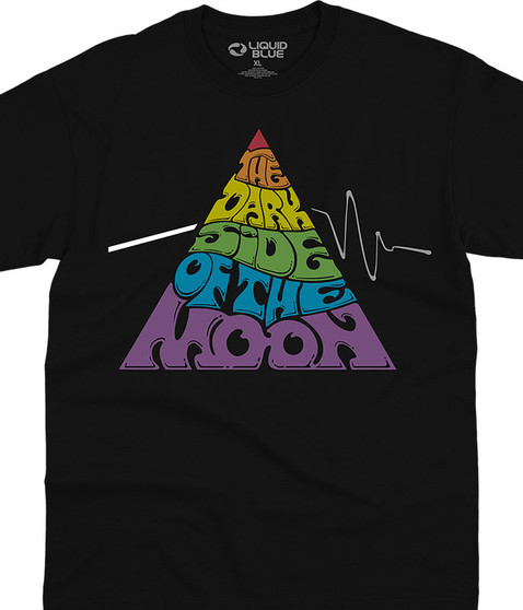 Pink Floyd Pyramid Groove Black T-Shirt Tee Liquid Blue