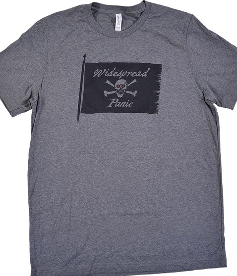 Widespread Panic Jolly Roger Dark Heather Grey T-Shirt Tee