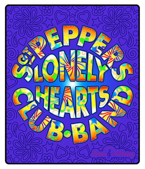 The Beatles Sgt. Pepper Lonely Heart Fleece Blanket