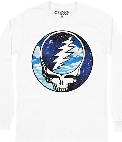 Grateful Dead Steal Your Sky Space Long Sleeve T-Shirt Tee by Liquid Blue