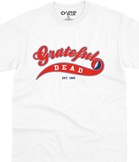 Grateful Dead Ballpark Red T-Shirt Tee by Liquid Blue