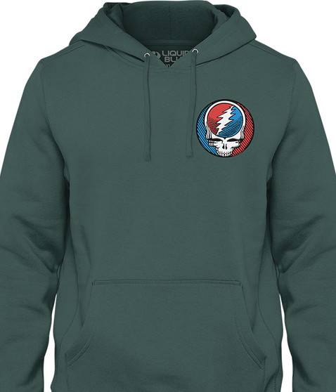 Grateful Dead Steal Your Face Underground Chest Hoodie by Liquid Blue