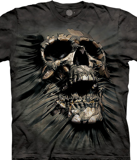 Breakthrough Skull Classic Cotton T-Shirt by The Mountain