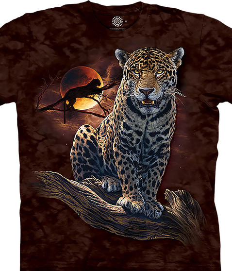 Blood Moon Leopard Classic Cotton T-Shirt by The Mountain
