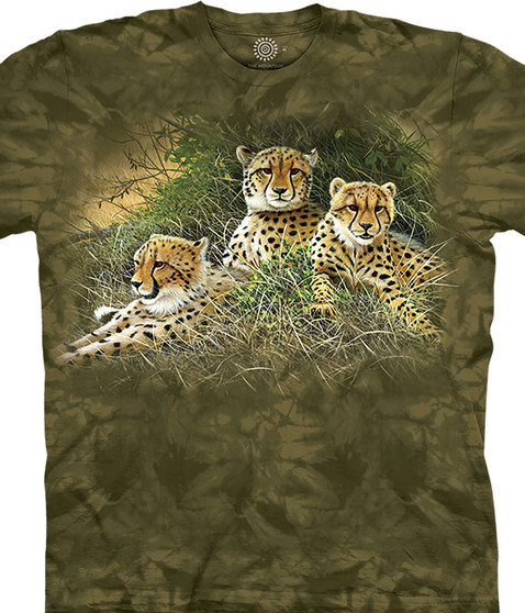 Family Of Cheetahs Classic Cotton T-Shirt by The Mountain