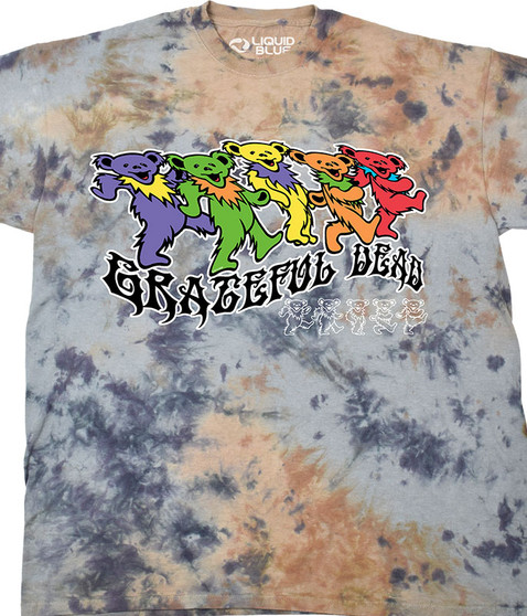 Grateful Dead Trippy Bears T-Shirt Tee by Liquid Blue