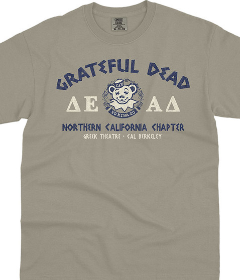 Grateful Dead Greek Theatre Sandstone Comfort Colors T-Shirt Tee Liquid Blue