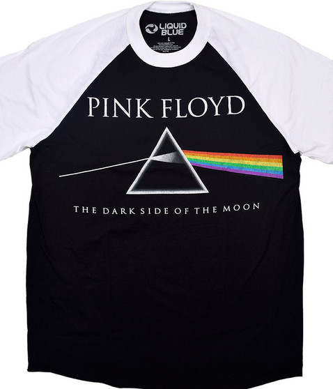 Pink Floyd Classic Floyd Clearance Raglan Jersey T-Shirt Tee Liquid Blue