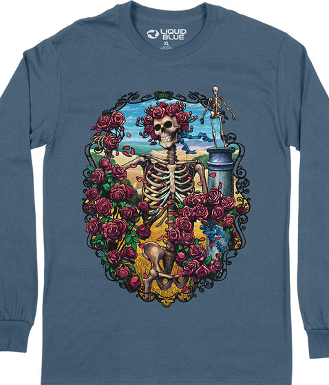 Grateful Dead 30th Anniversary Long Sleeve T-Shirt by Liquid Blue