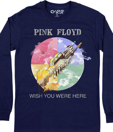 Pink Floyd Shine On Long Sleeve T-Shirt by Liquid Blue