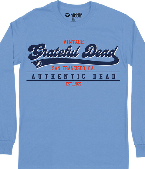 Grateful Dead Vintage Dead Long Sleeve T-Shirt by Liquid Blue
