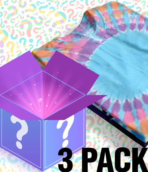 Mystery Tie-Dye Pack 3 Tees Liquid Blue