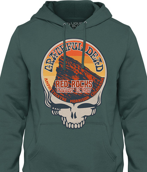 Grateful Dead Live At Red Rocks Hoodie by Liquid Blue