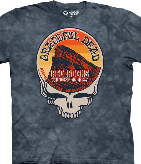 Grateful Dead Live At Red Rocks T-Shirt by Liquid Blue