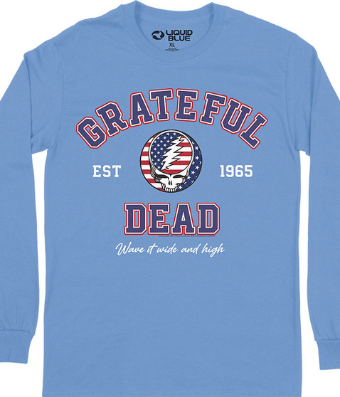 Grateful Dead Wide and High Long Sleeve T-Shirt by Liquid Blue