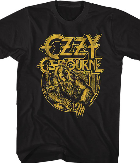Ozzy Bark At The Moon Black T-Shirt