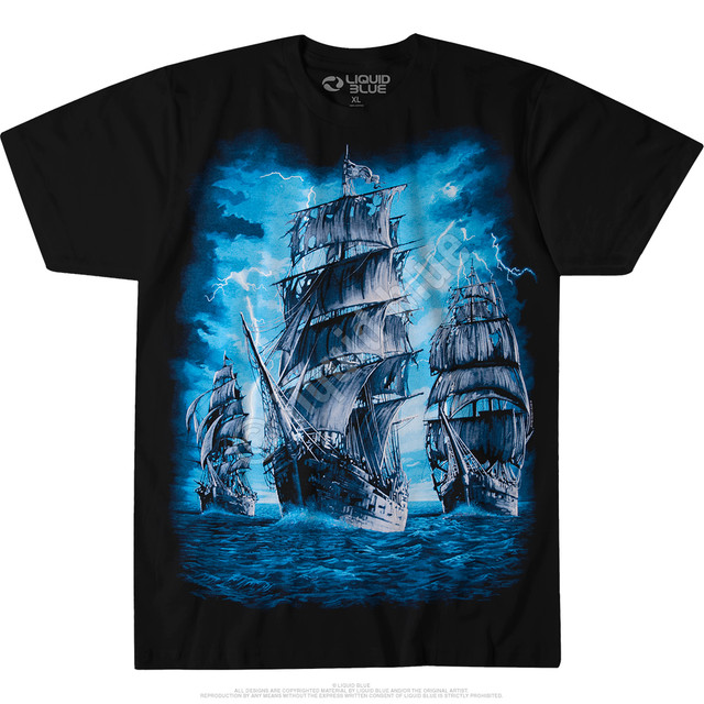 T-Shirt With Pirate Ships