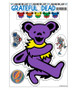 Grateful Dead Purple Bear Diecut Sticker Liquid Blue