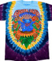 Grateful Dead Guru Bear Tie-Dye T-Shirt Tee Liquid Blue