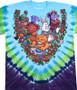 Grateful Dead Wonderland Jamband Tie-Dye T-Shirt Tee Liquid Blue