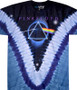 Pink Floyd Pyramid V Tie-Dye T-Shirt Tee Liquid Blue