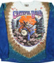 Grateful Dead Banjo Tie-Dye Long Sleeve T-Shirt Tee Liquid Blue