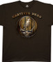 Grateful Dead Dead Brand Brown Athletic T-Shirt Tee Liquid Blue