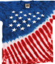 Americana Stars And Stripes Youth Tie-Dye T-Shirt Tee Liquid Blue