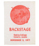 The Vault Grateful Dead 1977 11-02 Backstage Pass Liquid Blue