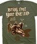 Monty Python Bring Out Your Dead Olive T-Shirt Tee Liquid Blue