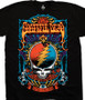 Grateful Dead Steal Your Trippy Black T-Shirt Tee Liquid Blue